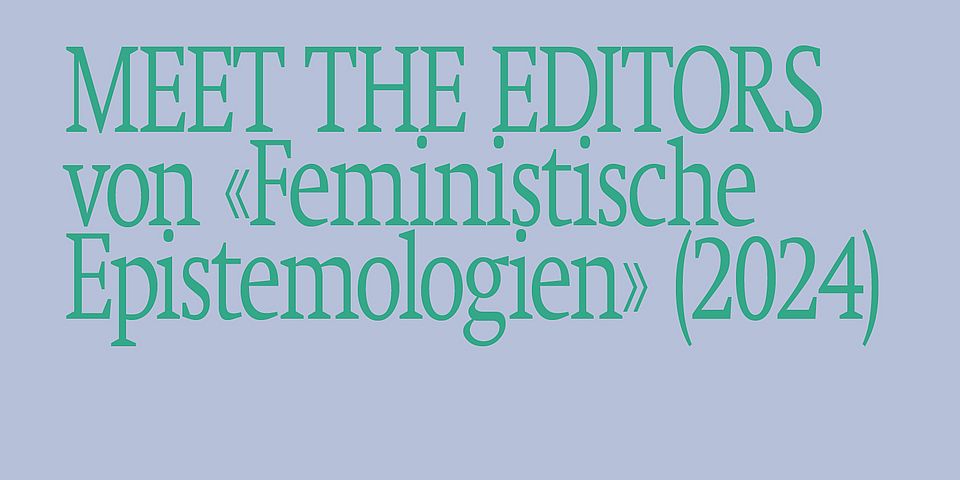 Meet the Editors Veranstaltung GGSB