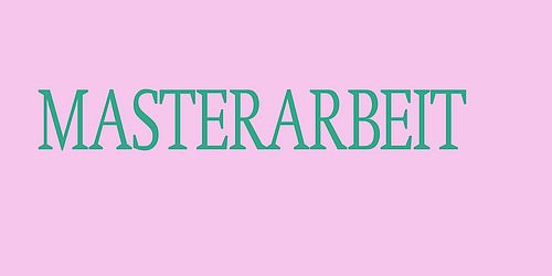 Masterarbeit