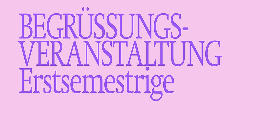 Welcome der Erstsemestrigen