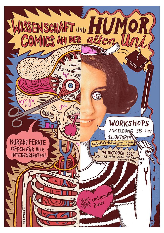 Flyer Veranstaltung Comics an der Alten Universität