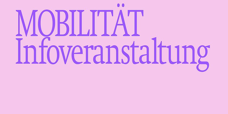 Infoveranstaltung Studierende zu Mobilität