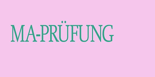 Master Prüfung